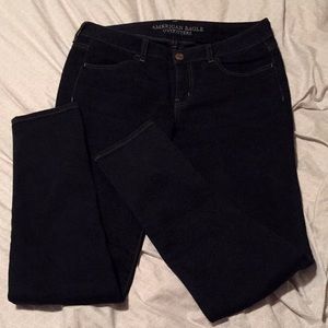 Dark blue AE jeggings!